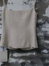 INTO THE EAST 2025 Autumn/Winter Ivory White Textured Camisole/Loose Skirt ITE-E1DGAW099IY20TP-XYB Camisole